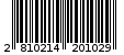 Γραμμωτός κωδικός 2810214201029