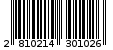 Γραμμωτός κωδικός 2810214301026