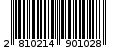 Γραμμωτός κωδικός 2810214901028