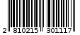Γραμμωτός κωδικός 2810215301117