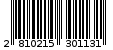 Γραμμωτός κωδικός 2810215301131