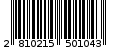 Γραμμωτός κωδικός 2810215501043