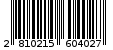 Γραμμωτός κωδικός 2810215604027