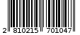 Γραμμωτός κωδικός 2810215701047
