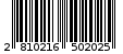 Γραμμωτός κωδικός 2810216502025