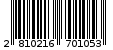 Γραμμωτός κωδικός 2810216701053