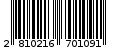 Γραμμωτός κωδικός 2810216701091