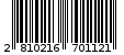Γραμμωτός κωδικός 2810216701121