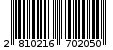 Γραμμωτός κωδικός 2810216702050