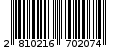 Γραμμωτός κωδικός 2810216702074