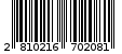 Γραμμωτός κωδικός 2810216702081