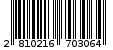Γραμμωτός κωδικός 2810216703064
