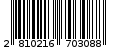 Γραμμωτός κωδικός 2810216703088