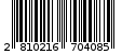 Γραμμωτός κωδικός 2810216704085