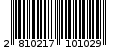 Γραμμωτός κωδικός 2810217101029
