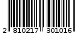 Γραμμωτός κωδικός 2810217301016