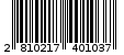 Γραμμωτός κωδικός 2810217401037