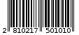 Γραμμωτός κωδικός 2810217501010