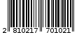 Γραμμωτός κωδικός 2810217701021