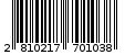 Γραμμωτός κωδικός 2810217701038