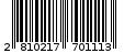 Γραμμωτός κωδικός 2810217701113