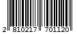 Γραμμωτός κωδικός 2810217701120