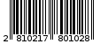 Γραμμωτός κωδικός 2810217801028