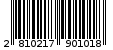 Γραμμωτός κωδικός 2810217901018