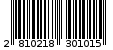 Γραμμωτός κωδικός 2810218301015