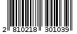 Γραμμωτός κωδικός 2810218301039