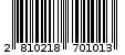 Γραμμωτός κωδικός 2810218701013