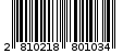 Γραμμωτός κωδικός 2810218801034