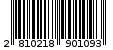 Γραμμωτός κωδικός 2810218901093