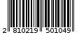 Γραμμωτός κωδικός 2810219501049