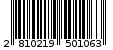 Γραμμωτός κωδικός 2810219501063