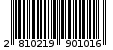 Γραμμωτός κωδικός 2810219901016