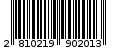 Γραμμωτός κωδικός 2810219902013