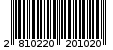 Γραμμωτός κωδικός 2810220201020