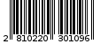 Γραμμωτός κωδικός 2810220301096