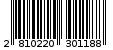 Γραμμωτός κωδικός 2810220301188