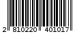 Γραμμωτός κωδικός 2810220401017