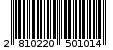 Γραμμωτός κωδικός 2810220501014