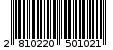 Γραμμωτός κωδικός 2810220501021