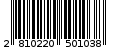 Γραμμωτός κωδικός 2810220501038