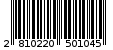 Γραμμωτός κωδικός 2810220501045