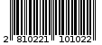 Γραμμωτός κωδικός 2810221101022