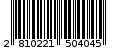 Γραμμωτός κωδικός 2810221504045