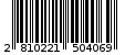 Γραμμωτός κωδικός 2810221504069