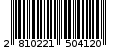 Γραμμωτός κωδικός 2810221504120