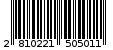 Γραμμωτός κωδικός 2810221505011